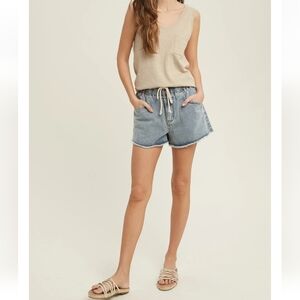 WISH LIST JEANS High Waist Gray Women's Shorts. Size/ L